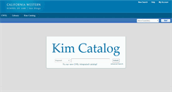 Desktop Screenshot of kim.cwsl.edu